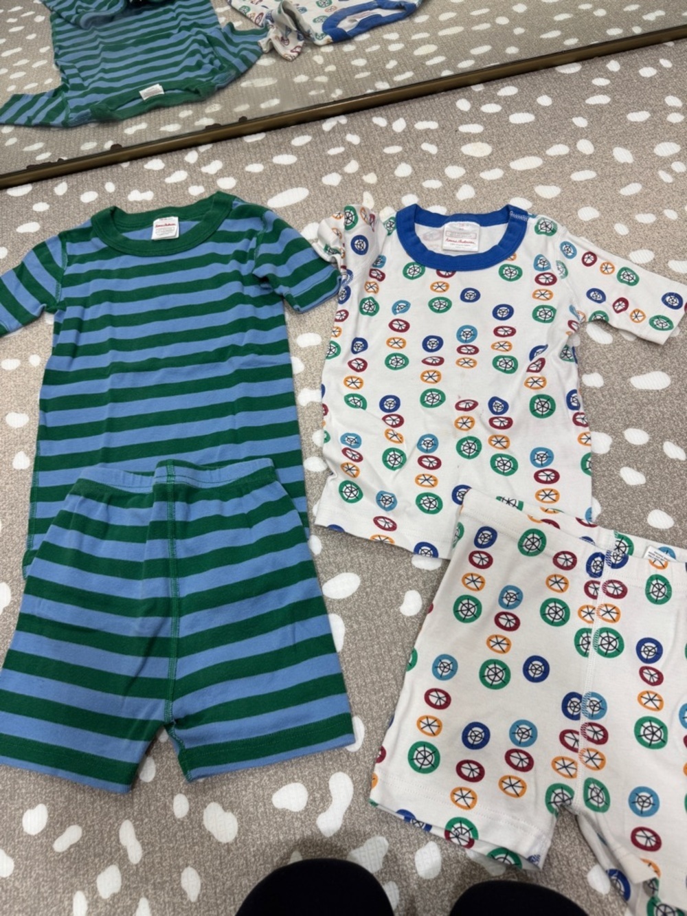 Lot of 4 Hanna Andersson pajamas set shortie shorts tee star wars cars play - Picture 4 of 13